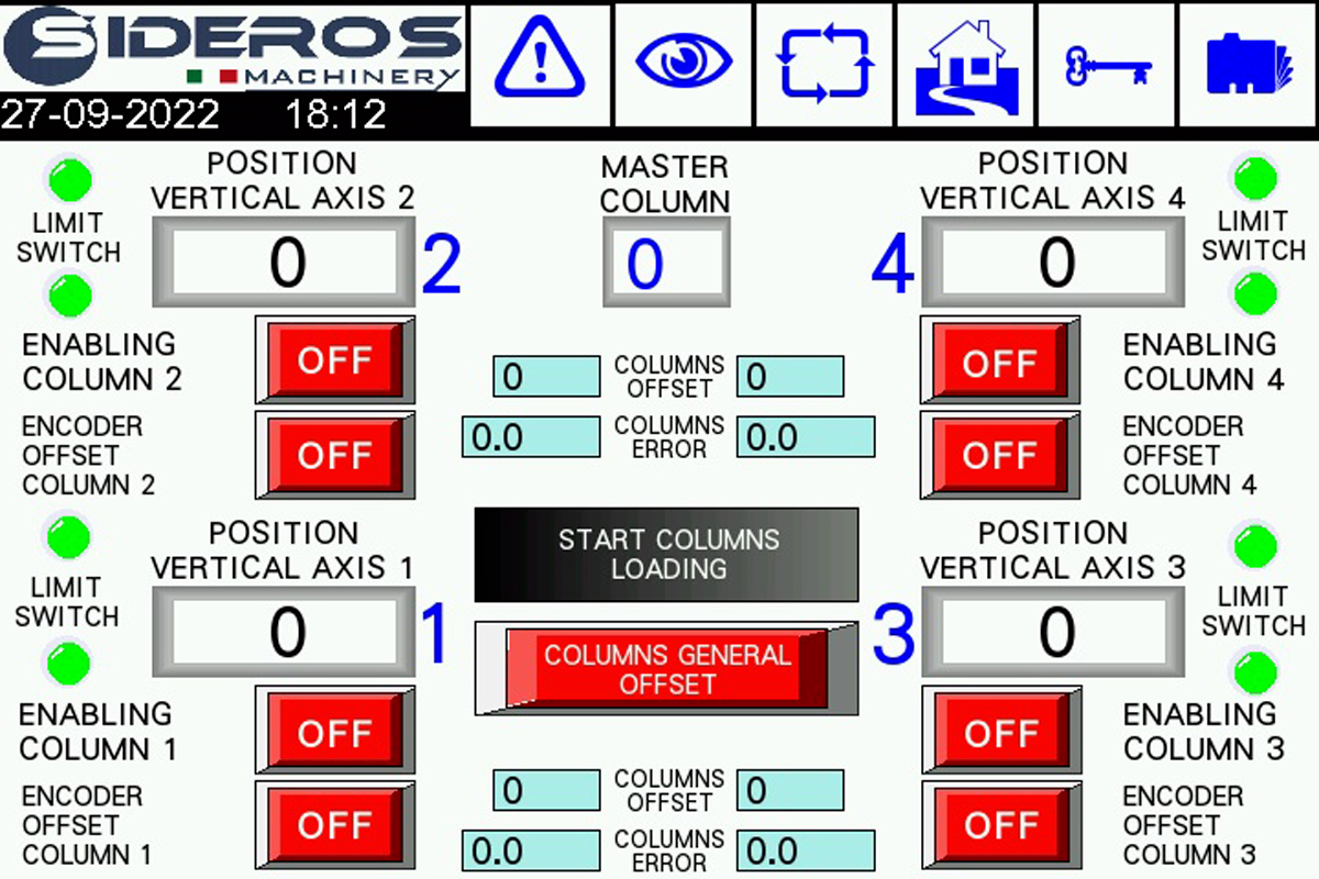 Liftmaster touch screen | Sollevatori per Veicoli Ferroviari