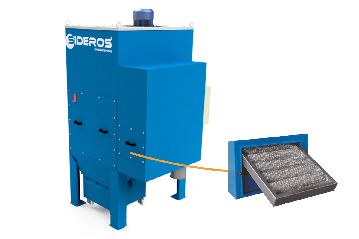 Trappola antiscintille integrata | Dust Collectors for Laser cutting