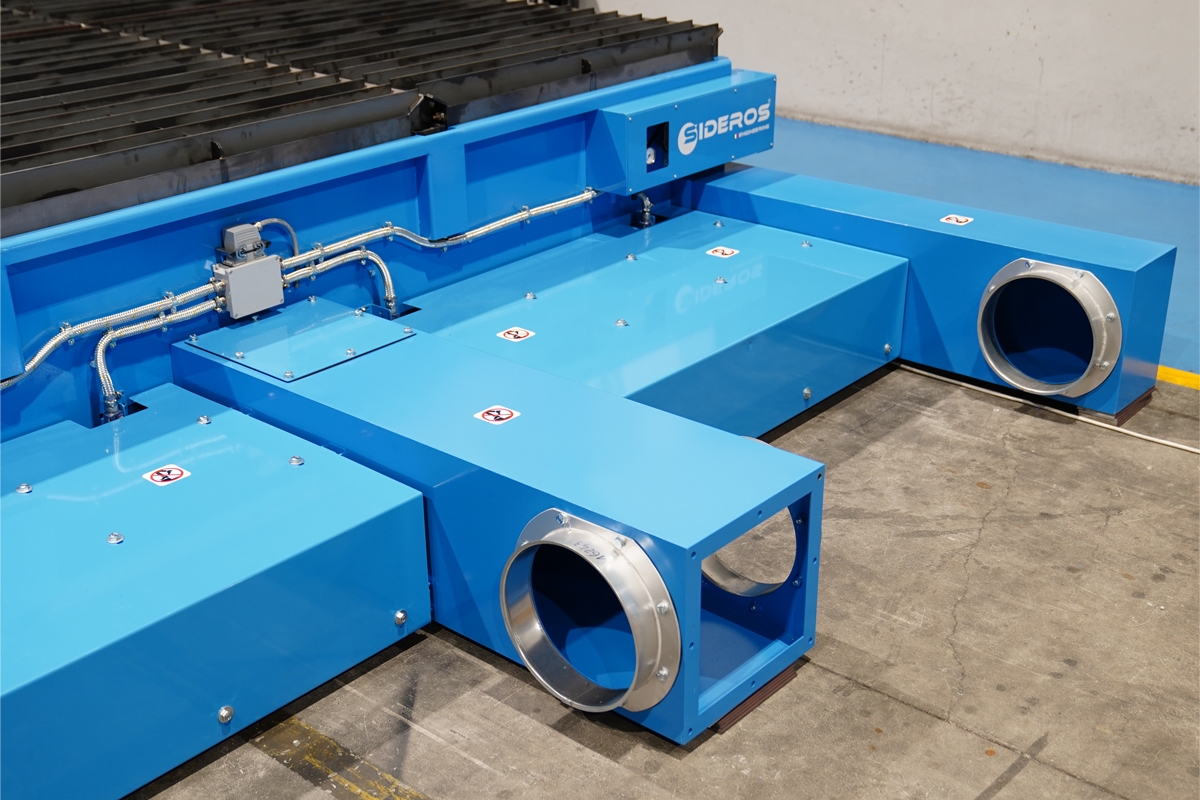 aspirazione fumi | "Rapidclean" Tavole Aspiranti con Raschiatori Automatici