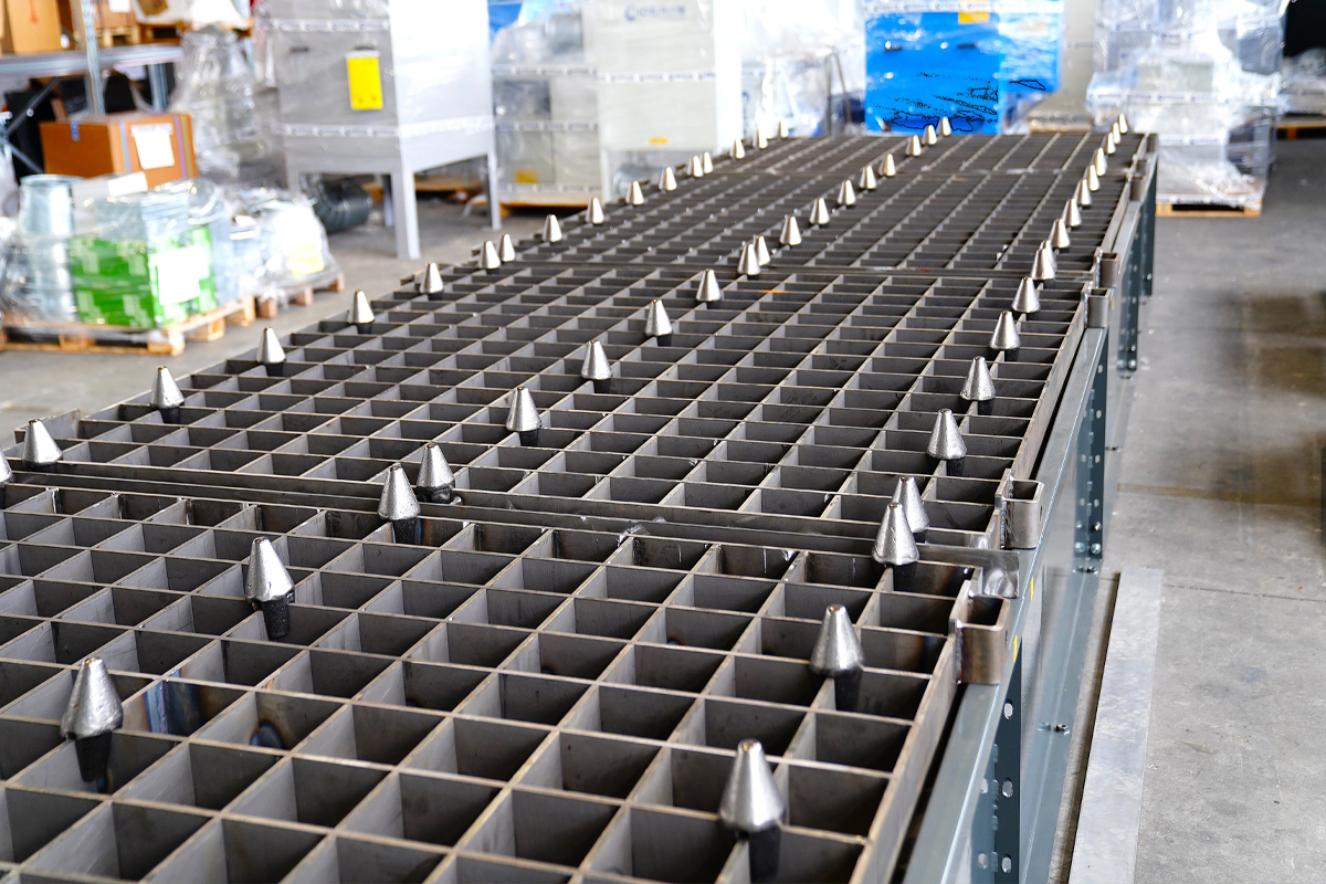 coni in ghisa pert tavole aspiranti | Downdraft Tables for Oxy-fuel cutting