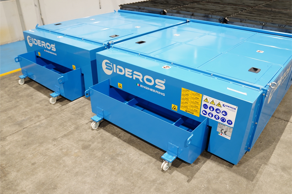 scarico rialzato(1) | "Rapidclean" Tavole Aspiranti con Raschiatori Automatici