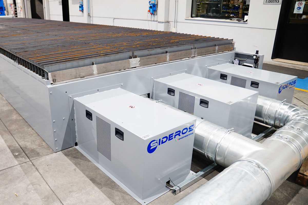 vibroclean fumes extraction | "Vibroclean" Vibrating Tables