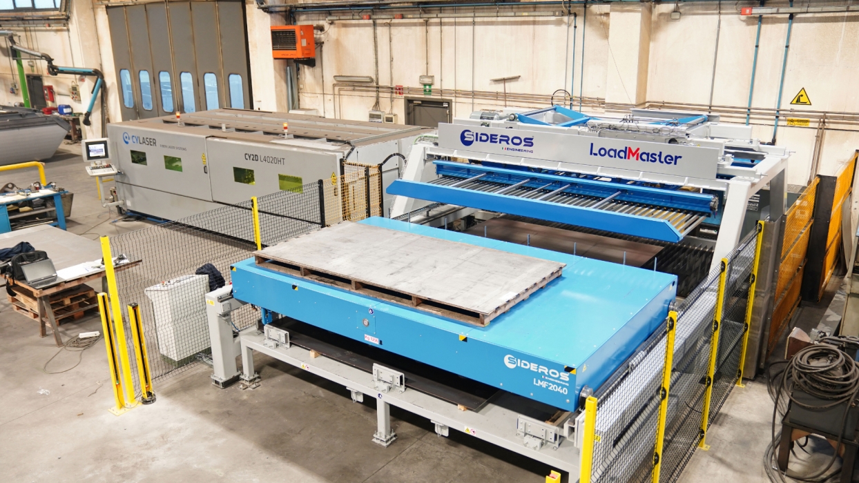 Loadmaster Carico Scarico lamiere barre | Automated Load and Unload System for sheet metal