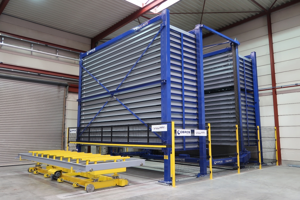 Magazzino Automatico per Lamiera 2000x6000mm doppia torre  Spaziomatic Sideros Engineering | Tours de stockage automatiques pour tôles