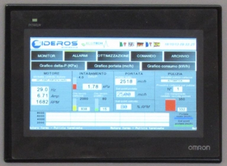 sistema automatico di risparmio energetico | Dust collector Optionals